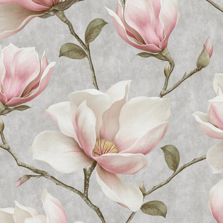 Veer Decor Grand Magnolia Grey Wallpaper VRVZ209-92