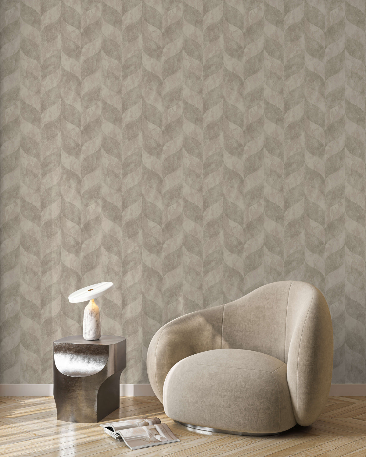 Veer Decor Harlow Geo Taupe Wallpaper VRVZ408-92