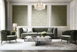 Veer Decor Venezia Damask Green Wallpaper VRVZ904-91