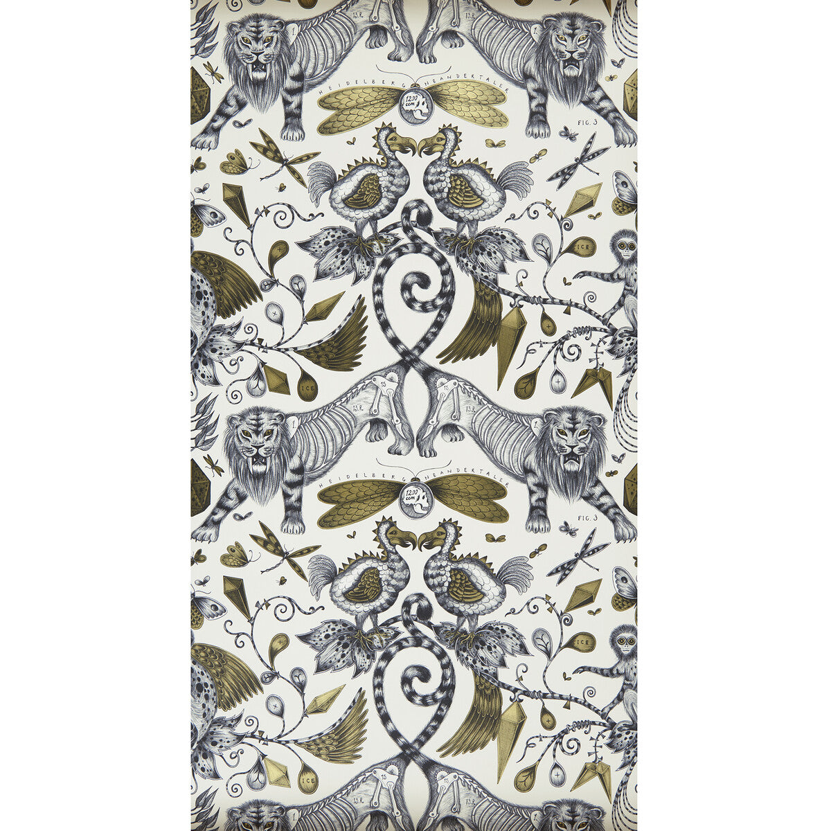 CLARKE AND CLARKE W0100/02.CAC.0 EXTINCT GOLD Wallpaper - Eade's Wallpaper