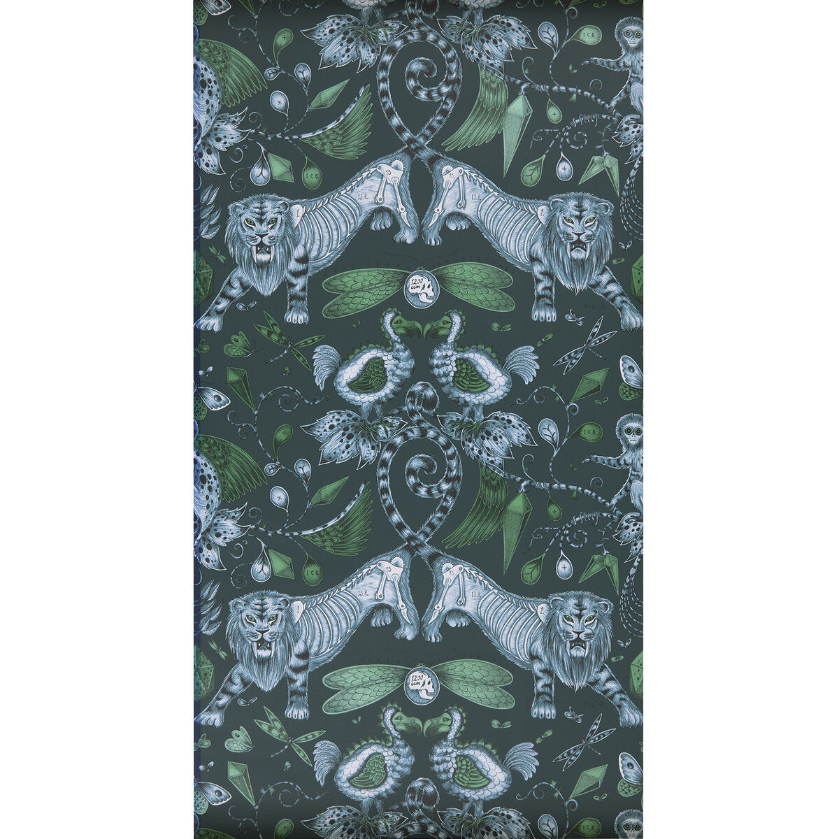 CLARKE AND CLARKE W0100/04.CAC.0 EXTINCT NAVY Wallpaper - Eade's Wallpaper