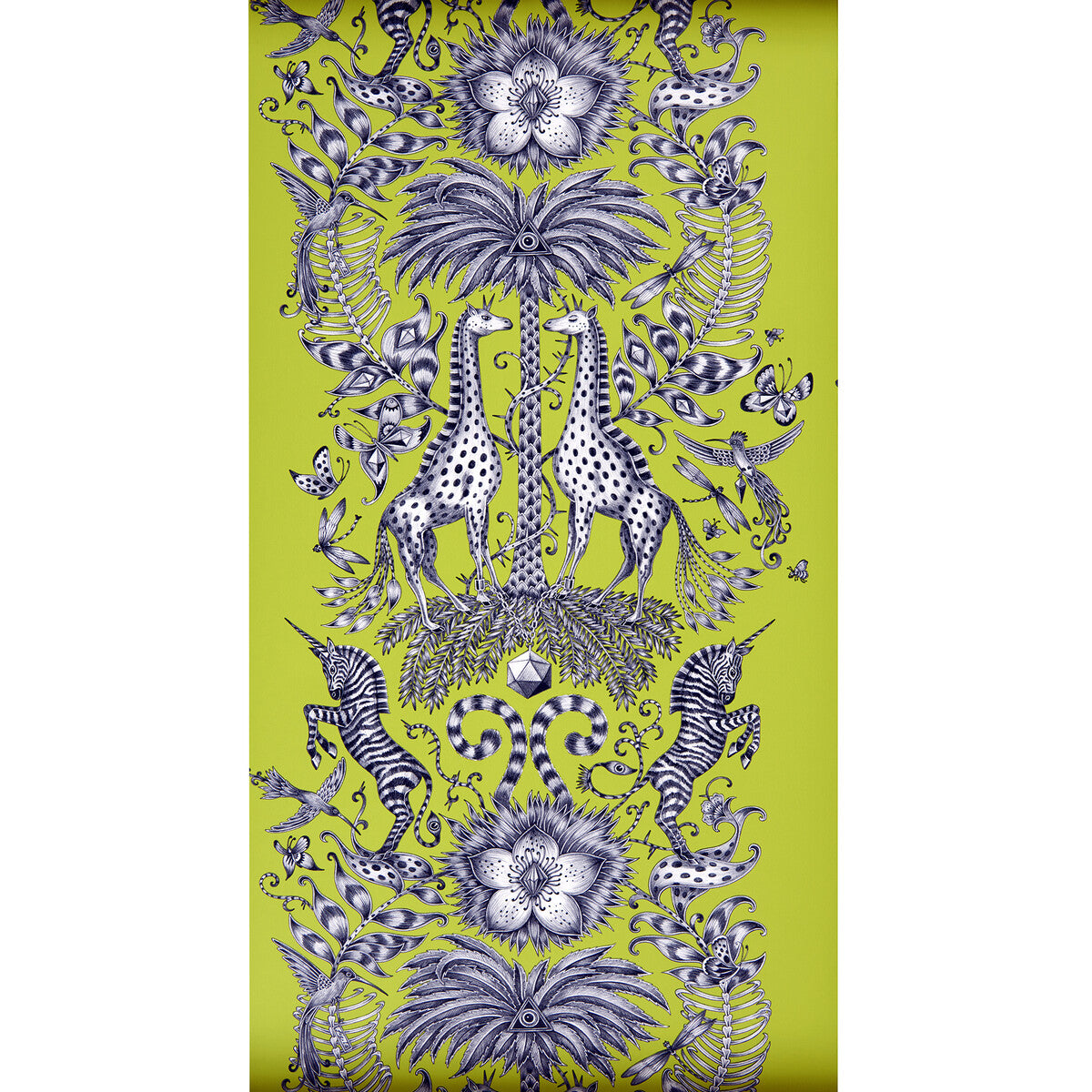 CLARKE AND CLARKE W0102/03.CAC.0 KRUGER LIME Wallpaper - Eade's Wallpaper