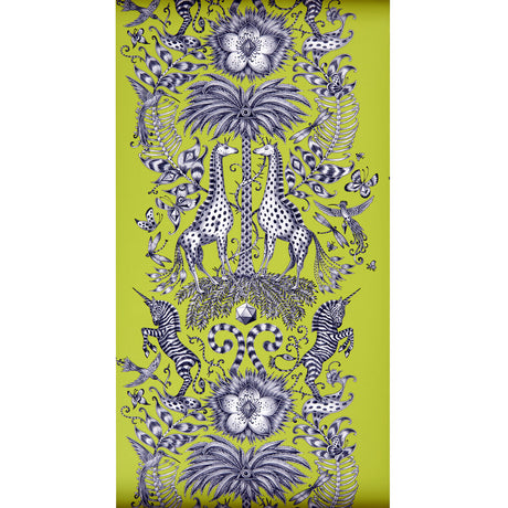 CLARKE AND CLARKE W0102/03.CAC.0 KRUGER LIME Wallpaper - Eade's Wallpaper
