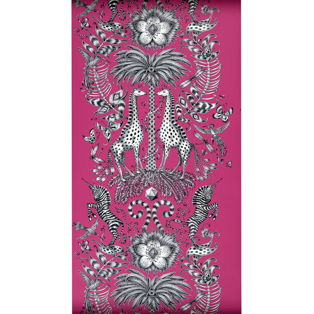 CLARKE AND CLARKE W0102/04.CAC.0 KRUGER MAGENTA Wallpaper - Eade's Wallpaper