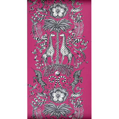 CLARKE AND CLARKE W0102/04.CAC.0 KRUGER MAGENTA Wallpaper - Eade's Wallpaper