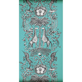 CLARKE AND CLARKE W0102/08.CAC.0 KRUGER TEAL Wallpaper - Eade's Wallpaper