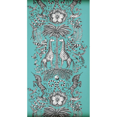 CLARKE AND CLARKE W0102/08.CAC.0 KRUGER TEAL Wallpaper - Eade's Wallpaper
