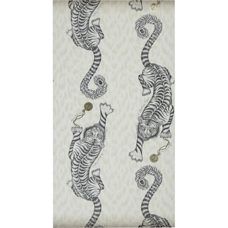 CLARKE AND CLARKE W0105/02.CAC.0 TIGRIS MONOCHROME Wallpaper - Eade's Wallpaper