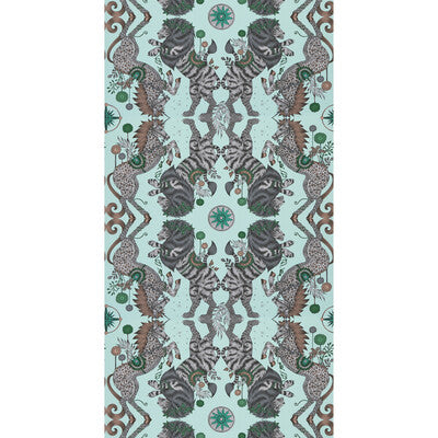 CLARKE AND CLARKE W0113/01.CAC.0 CASPIAN WP AQUA  Wallpaper - Eade's Wallpaper