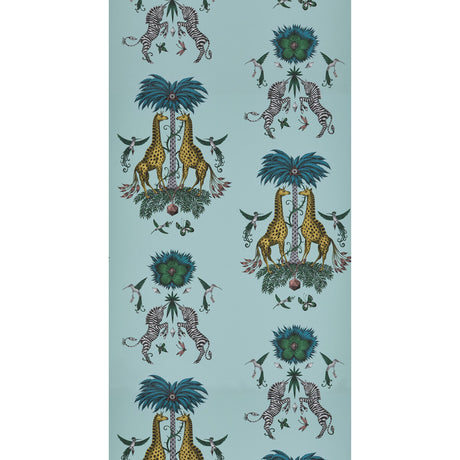 CLARKE AND CLARKE W0114/04.CAC.0 CREATURA TURQUOISE  Wallpaper - Eade's Wallpaper