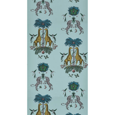 CLARKE AND CLARKE W0114/04.CAC.0 CREATURA TURQUOISE  Wallpaper - Eade's Wallpaper