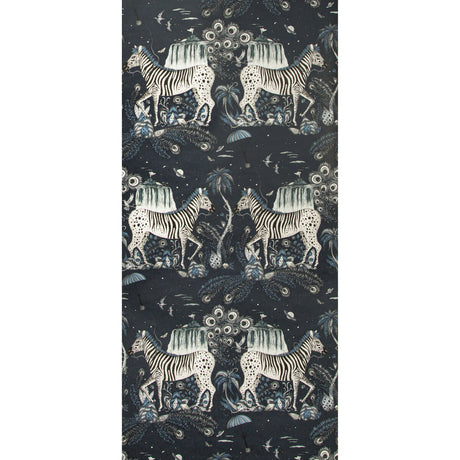 CLARKE AND CLARKE W0117/03.CAC.0 LOST WORLD NAVY  Wallpaper - Eade's Wallpaper