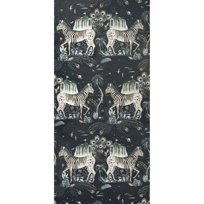CLARKE AND CLARKE W0117/03.CAC.0 LOST WORLD NAVY  Wallpaper - Eade's Wallpaper