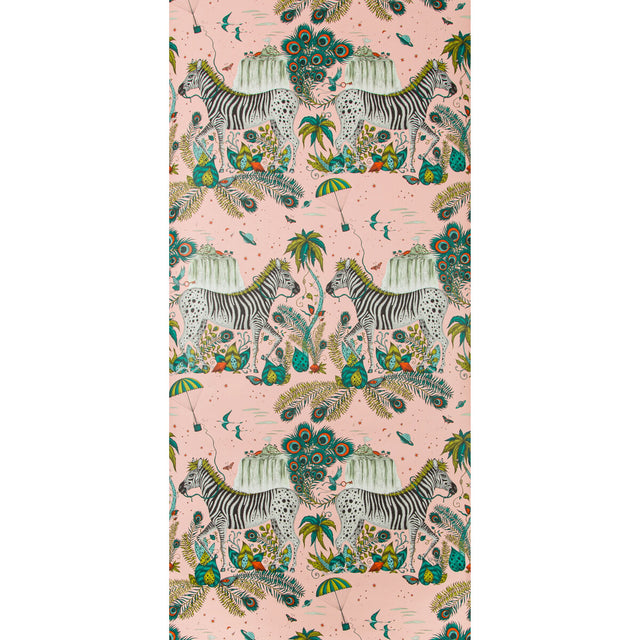 CLARKE AND CLARKE W0117/04.CAC.0 LOST WORLD PINK  Wallpaper - Eade's Wallpaper