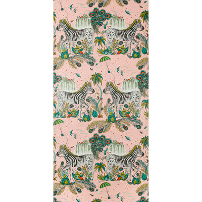 CLARKE AND CLARKE W0117/04.CAC.0 LOST WORLD PINK  Wallpaper - Eade's Wallpaper