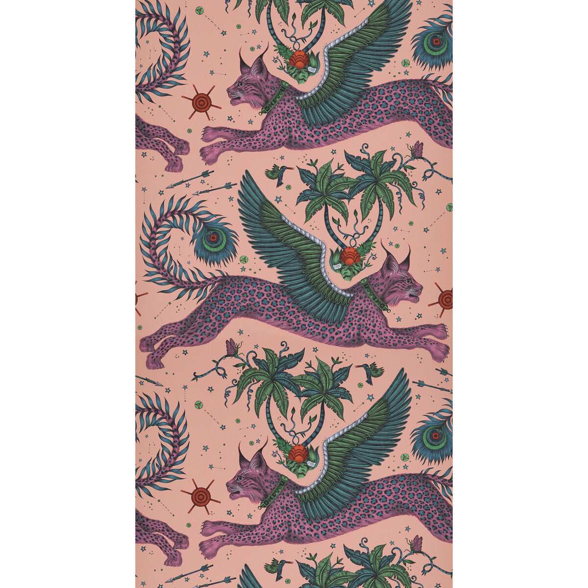 W0118 CLARKE AND CLARKE W0118/01.CAC.0 LYNX CORAL Wallpaper - Eade's – Eades ...