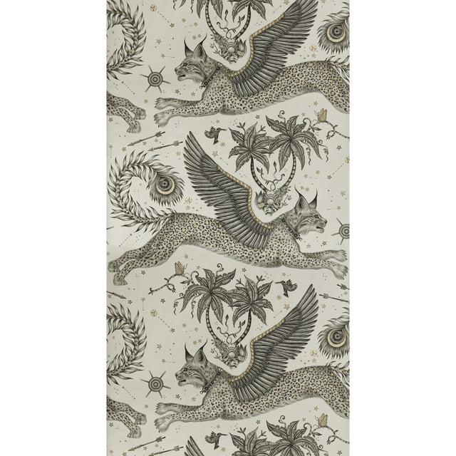 CLARKE AND CLARKE W0118/02.CAC.0 LYNX GILVER Wallpaper - Eade's Wallpaper
