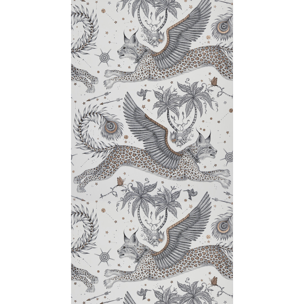 CLARKE AND CLARKE W0118/04.CAC.0 LYNX NUDE  Wallpaper - Eade's Wallpaper