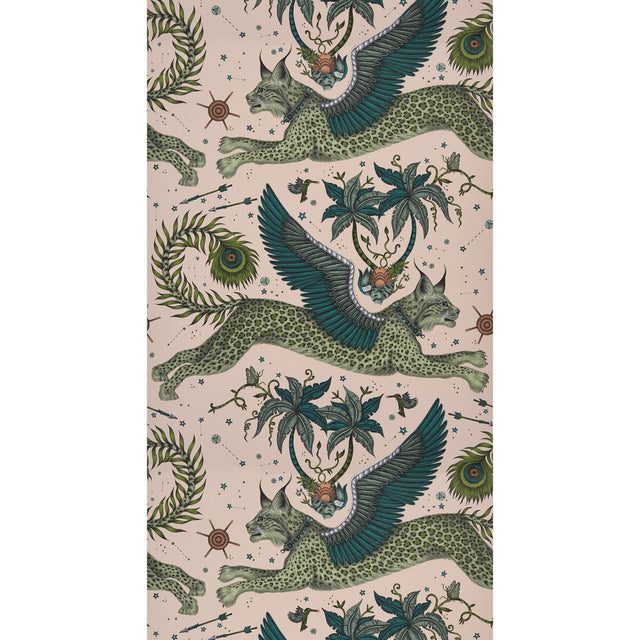 CLARKE AND CLARKE W0118/05.CAC.0 LYNX PINK  Wallpaper - Eade's Wallpaper