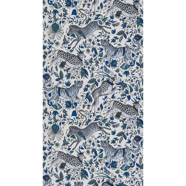 CLARKE AND CLARKE W0119/01.CAC.0 PROTEA BLUE  Wallpaper - Eade's Wallpaper
