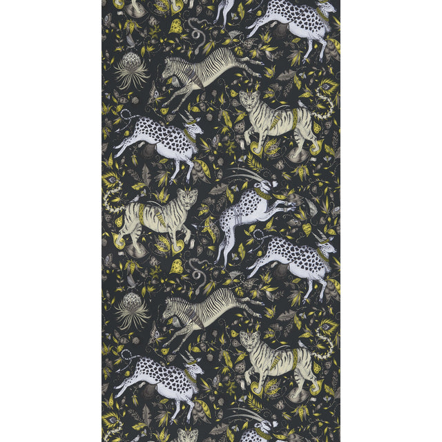 CLARKE AND CLARKE W0119/02.CAC.0 PROTEA CHARCOAL  Wallpaper - Eade's Wallpaper