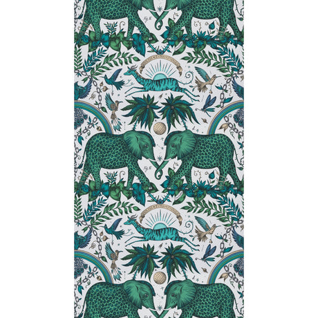 CLARKE AND CLARKE W0121/03.CAC.0 ZAMBEZI GREEN Wallpaper - Eade's Wallpaper