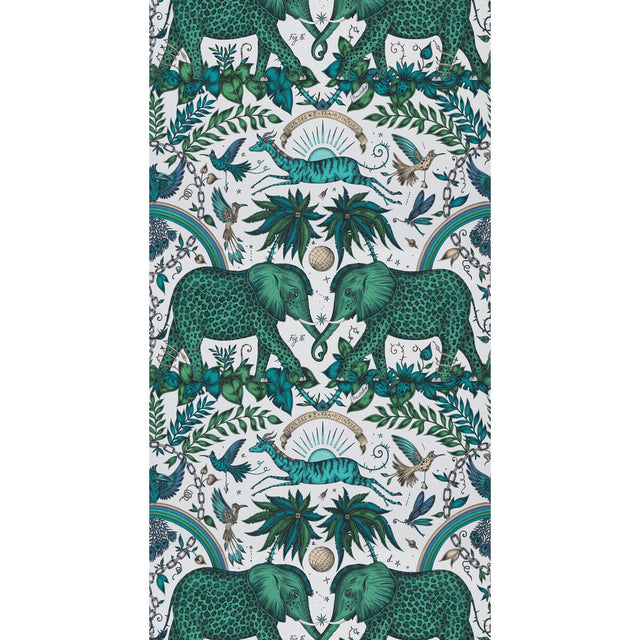 CLARKE AND CLARKE W0121/03.CAC.0 ZAMBEZI GREEN Wallpaper - Eade's Wallpaper