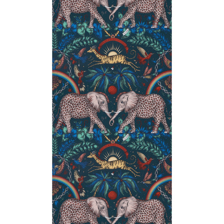 CLARKE AND CLARKE W0121/04.CAC.0 ZAMBEZI NAVY  Wallpaper - Eade's Wallpaper