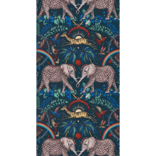 CLARKE AND CLARKE W0121/04.CAC.0 ZAMBEZI NAVY  Wallpaper - Eade's Wallpaper