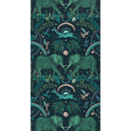 CLARKE AND CLARKE W0121/06.CAC.0 ZAMBEZI TEAL Wallpaper - Eade's Wallpaper
