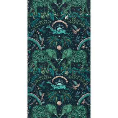 CLARKE AND CLARKE W0121/06.CAC.0 ZAMBEZI TEAL Wallpaper - Eade's Wallpaper