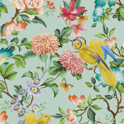 CLARKE AND CLARKE W0130/03.CAC.0 GOLDEN PARROT WP MINERAL Wallpaper - Eade's Wallpaper