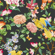 CLARKE AND CLARKE W0130/04.CAC.0 GOLDEN PARROT WP NOIR Wallpaper - Eade's Wallpaper