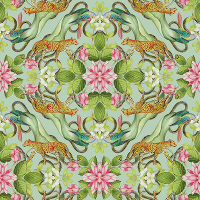 CLARKE AND CLARKE W0131/01.CAC.0 MENAGERIE WP AQUA Wallpaper - Eade's Wallpaper