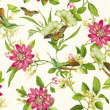 CLARKE AND CLARKE W0132/02.CAC.0 PINK LOTUS WP IVORY Wallpaper - Eade's Wallpaper