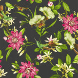 CLARKE AND CLARKE W0132/03.CAC.0 PINK LOTUS WP NOIR Wallpaper - Eade's Wallpaper