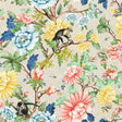 CLARKE AND CLARKE W0133/01.CAC.0 SAPPHIRE GARDEN WP IVORY Wallpaper - Eade's Wallpaper