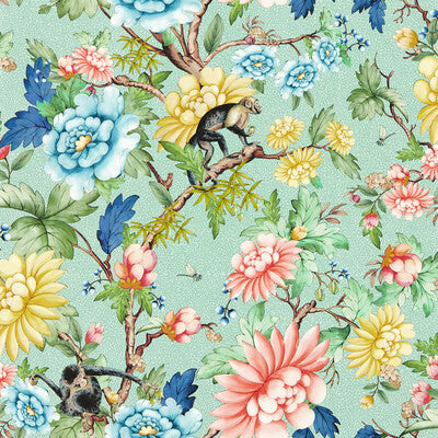CLARKE AND CLARKE W0133/02.CAC.0 SAPPHIRE GARDEN WP MINERAL Wallpaper - Eade's Wallpaper
