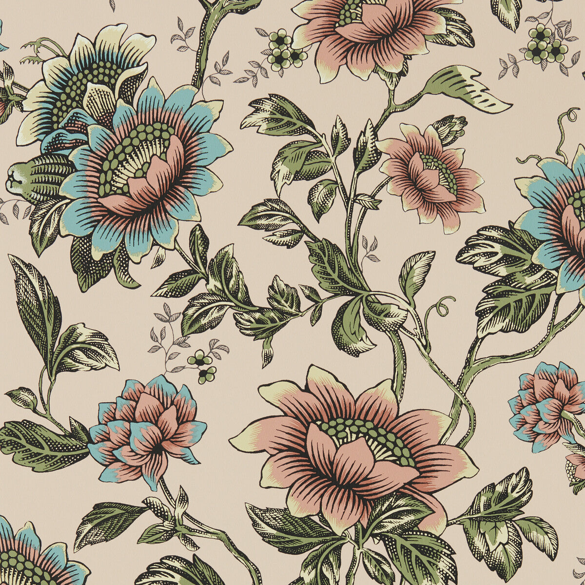 CLARKE AND CLARKE W0134/01.CAC.0 TONQUIN WP BLUSH Wallpaper - Eade's Wallpaper