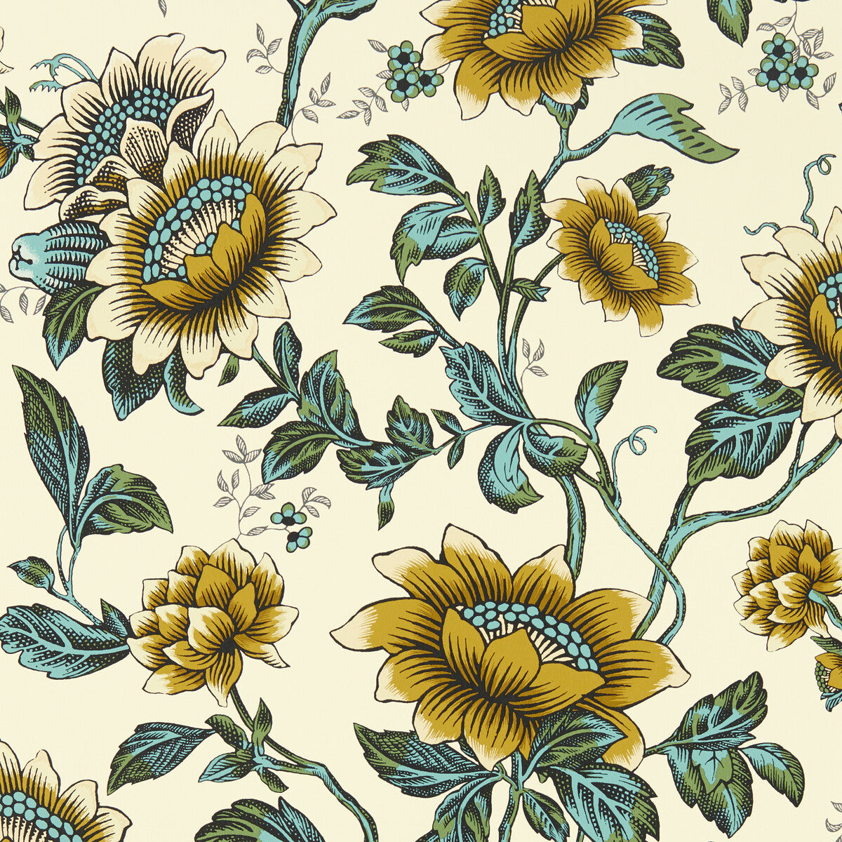 CLARKE AND CLARKE W0134/02.CAC.0 TONQUIN WP CHARTREUSE Wallpaper - Eade's Wallpaper