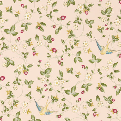 CLARKE AND CLARKE W0135/01.CAC.0 WILD STRAWBERRY WP BLUSH Wallpaper - Eade's Wallpaper