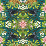 CLARKE AND CLARKE W0136/03.CAC.0 WONDERLUST WP TEAL Wallpaper - Eade's Wallpaper