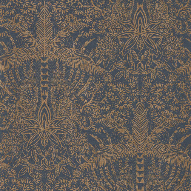 CLARKE AND CLARKE W0141/02.CAC.0 LEOPARDO COPPER/MIDNIGHT WP Wallpaper - Eade's Wallpaper