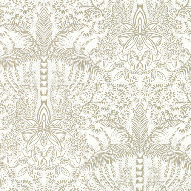CLARKE AND CLARKE W0141/03.CAC.0 LEOPARDO GOLD/IVORY WP Wallpaper - Eade's Wallpaper