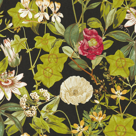 CLARKE AND CLARKE W0143/04.CAC.0 PASSIFLORA NOIR WP Wallpaper - Eade's Wallpaper