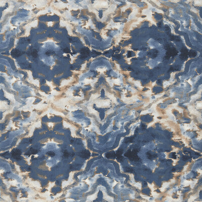 CLARKE AND CLARKE W0147/02.CAC.0 AQUEOUS MIDNIGHT/SPICE WP Wallpaper - Eade's Wallpaper