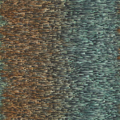 CLARKE AND CLARKE W0153/03.CAC.0 OMBRE TEAL/SPICE WP Wallpaper - Eade's Wallpaper