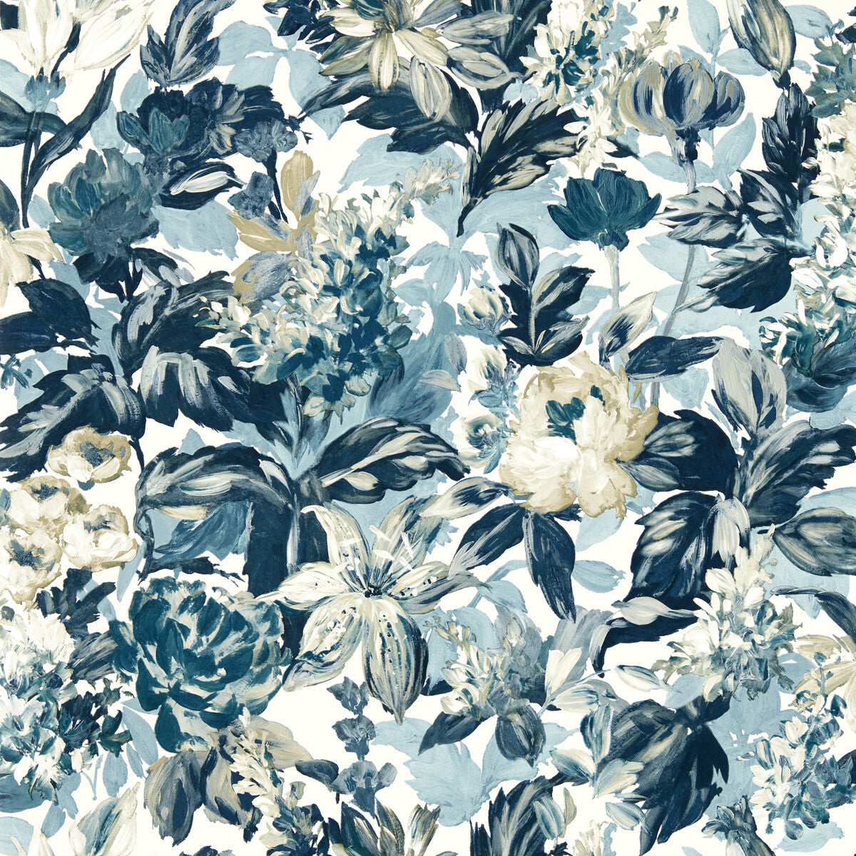 CLARKE AND CLARKE W0158/01.CAC.0 LILUM DENIM IVORY WP Wallpaper - Eade's Wallpaper