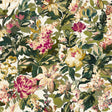 CLARKE AND CLARKE W0158/03.CAC.0 LILUM OLIVE RASPBERRY WP Wallpaper - Eade's Wallpaper