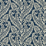 CLARKE AND CLARKE W0161/01.CAC.0 REGALE DENIM WP Wallpaper - Eade's Wallpaper